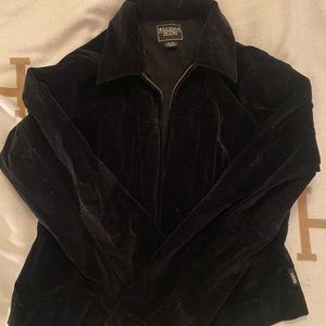 BLACK VELVET GUESS JACKET